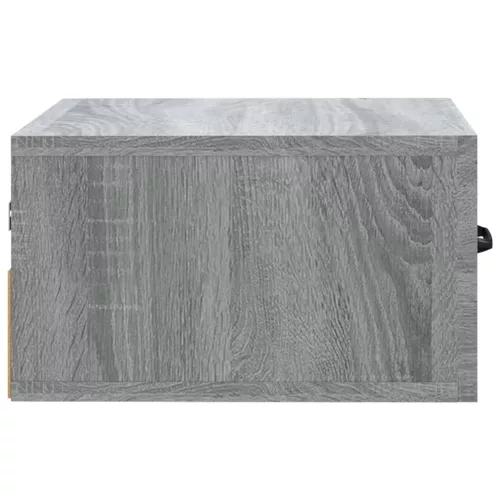 2 db szürke sonoma falra szerelhető éjjeliszekrény 35x35x20 cm