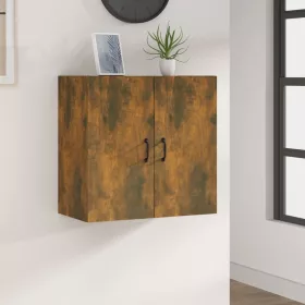   Füstös tölgy színű szerelt fa fali szekrény 60 x 30 x 60 cm