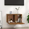 Füstös tölgy színű szerelt fa faliszekrény 60 x 36,5 x 35 cm