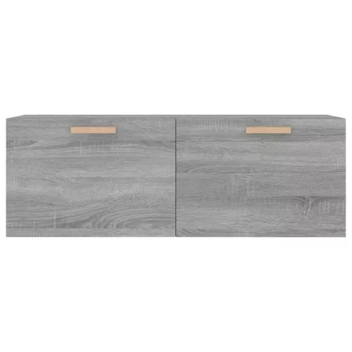 Szürke sonoma színű szerelt fa faliszekrény 100 x 36,5 x 35 cm