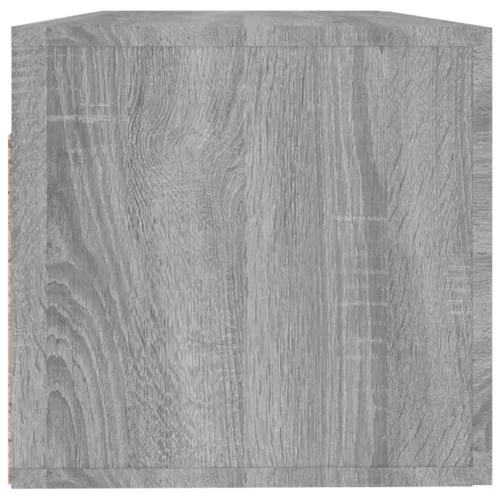 Szürke sonoma színű szerelt fa faliszekrény 100 x 36,5 x 35 cm