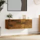 Füstös tölgy színű szerelt fa faliszekrény 100 x 36,5 x 35 cm