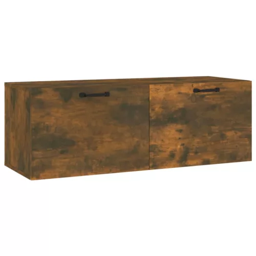 Füstös tölgy színű szerelt fa faliszekrény 100 x 36,5 x 35 cm