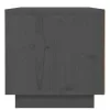 Szürke tömör fenyőfa éjjeliszekrény 40 x 34 x 35 cm