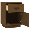 Mézbarna tömör fenyőfa éjjeliszekrény 40 x 34 x 55 cm