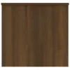 Barna tölgyszínű szerelt fa dohányzóasztal 102x55,5x52,5 cm