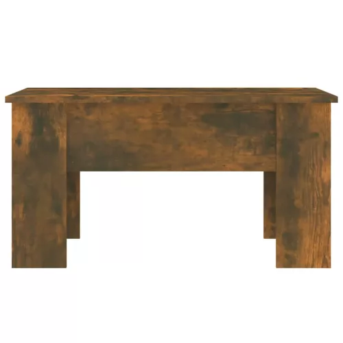 Füstös tölgy színű szerelt fa dohányzóasztal 79 x 49 x 41 cm