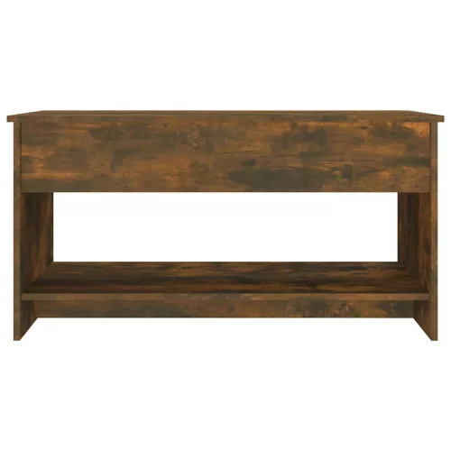 Füstös tölgy színű szerelt fa dohányzóasztal 102 x 50 x 52,5 cm