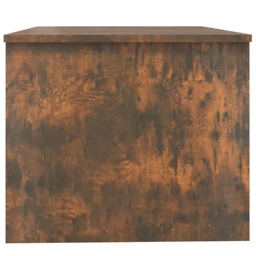 Füstös tölgy színű szerelt fa dohányzóasztal 80 x 50 x 42,5 cm
