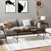 Füstös tölgy színű fatermék dohányzóasztal 80x50x35 cm