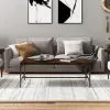 Füstös tölgy színű fatermék dohányzóasztal 80x50x35 cm