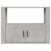 Betonszürke szerelt fa tálalószekrény 80x30x60 cm