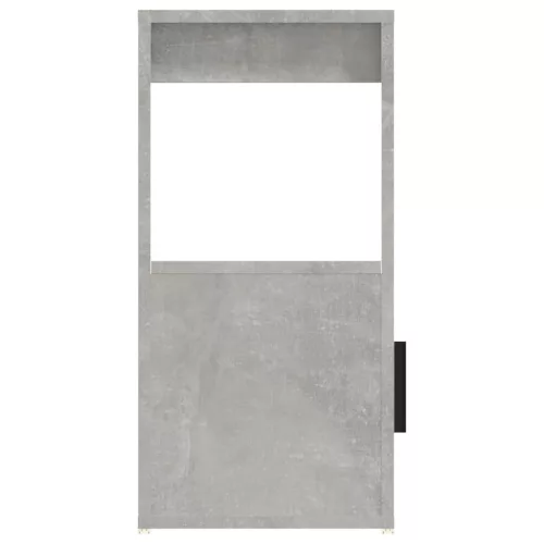 Betonszürke szerelt fa tálalószekrény 80x30x60 cm