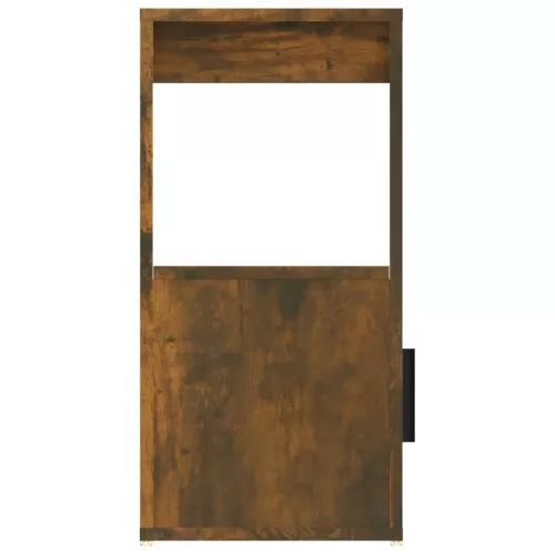 Füstös tölgy színű szerelt fa tálalószekrény 80x30x60 cm