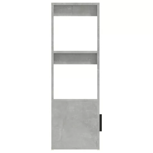 Betonszürke szerelt fa tálalószekrény 80x30x90 cm