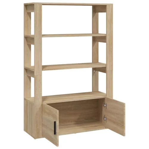 Sonoma tölgy színű szerelt fa tálalóasztal 80x30x119,5 cm