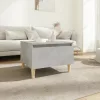 Betonszürke szerelt fa dohányzóasztal 90x49x45 cm