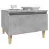 Betonszürke szerelt fa dohányzóasztal 90x49x45 cm