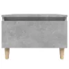 Betonszürke szerelt fa dohányzóasztal 90x49x45 cm