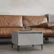Betonszürke szerelt fa dohányzóasztal 90x49x45 cm