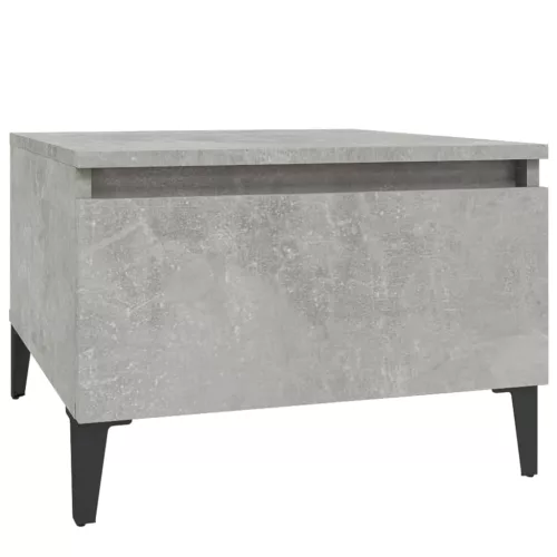 Betonszürke szerelt fa dohányzóasztal 90x49x45 cm