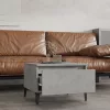 Betonszürke szerelt fa dohányzóasztal 90x49x45 cm