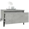 Betonszürke szerelt fa dohányzóasztal 90x49x45 cm