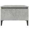 Betonszürke szerelt fa dohányzóasztal 90x49x45 cm