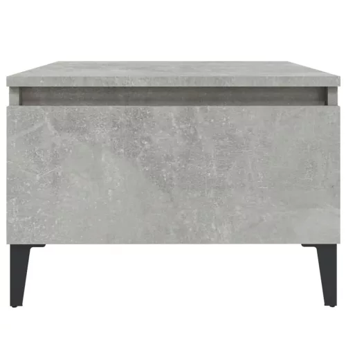 Betonszürke szerelt fa dohányzóasztal 90x49x45 cm