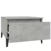 Betonszürke szerelt fa dohányzóasztal 90x49x45 cm