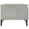 Betonszürke szerelt fa dohányzóasztal 90x49x45 cm