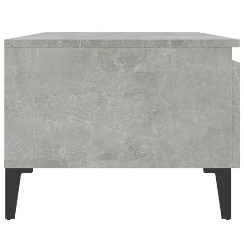 Betonszürke szerelt fa dohányzóasztal 90x49x45 cm