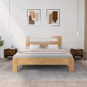   2 db füstös tölgyszínű szerelt fa éjjeliszekrény 50x46x50 cm
