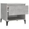 2 db betonszürke szerelt fa kisasztal 50 x 46 x 50 cm