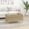 Sonoma tölgy színű szerelt fa dohányzóasztal 90x44,5x45 cm