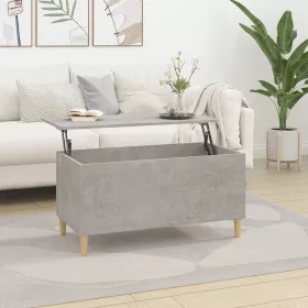 Betonszürke szerelt fa dohányzóasztal 90x44,5x45 cm