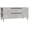 Betonszürke szerelt fa TV-szekrény 102 x 44,5 x 50 cm