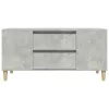 Betonszürke szerelt fa TV-szekrény 102 x 44,5 x 50 cm