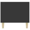 Fekete szerelt fa dohányzóasztal 90 x 49 x 45 cm