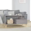 Szürke sonoma szerelt fa dohányzóasztal 90x49x45 cm