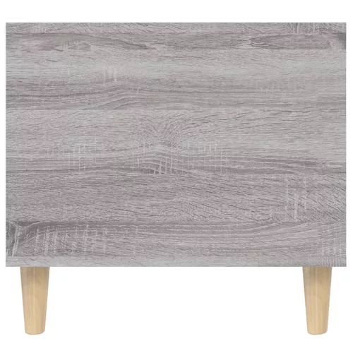 Szürke sonoma szerelt fa dohányzóasztal 90x49x45 cm