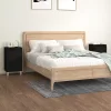 2 db fekete szerelt fa éjjeliszekrény 40x35x70 cm