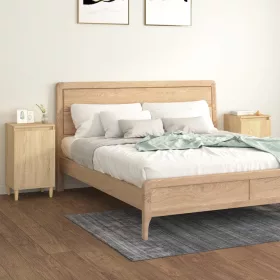   2 db sonoma tölgy színű szerelt fa éjjeliszekrény 40x35x70 cm