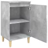 2 db betonszürke szerelt fa éjjeliszekrény 40x35x70 cm