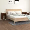 2 db barna tölgyszínű szerelt fa éjjeliszekrény 40x35x70 cm