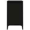 2 db fekete szerelt fa éjjeliszekrény 40x35x70 cm