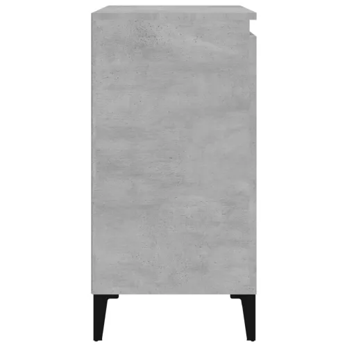 Betonszürke szerelt fa éjjeliszekrény 40x35x70 cm