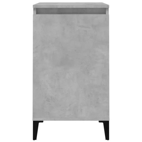 2 db betonszürke szerelt fa éjjeliszekrény 40x35x70 cm