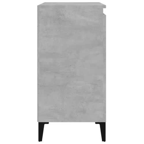 2 db betonszürke szerelt fa éjjeliszekrény 40x35x70 cm