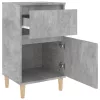 Betonszürke éjjeliszekrény 40 x 35 x 70 cm